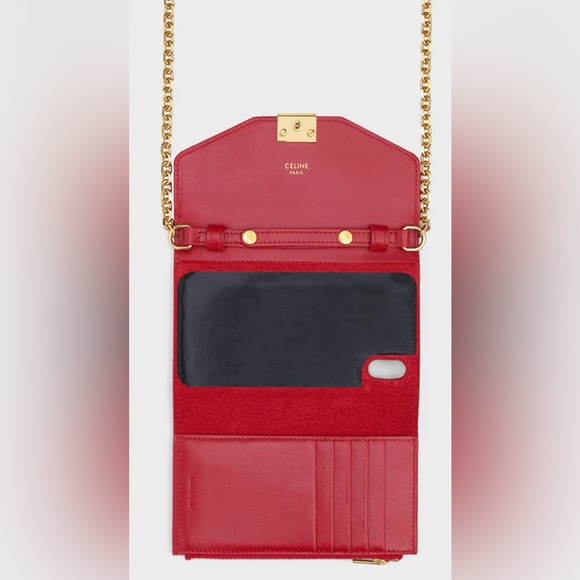 Celine Ladies Iphone X and XS Clutch Bag in Red - Picture 4 of 4